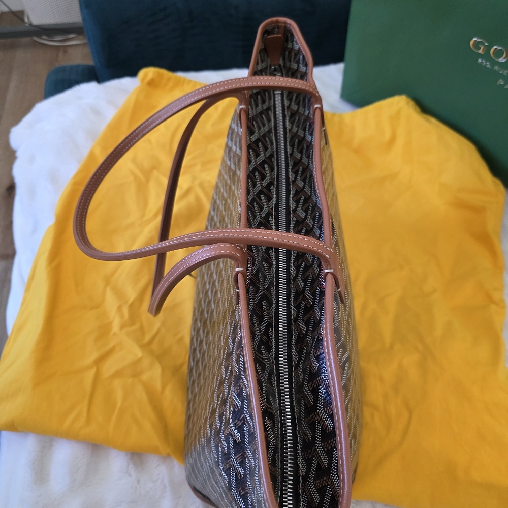 Goyard Artois MM Black Tan Authentic - Picture 3 of 16